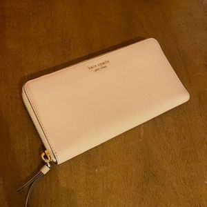 Pink Kate Spade Zip Wallet